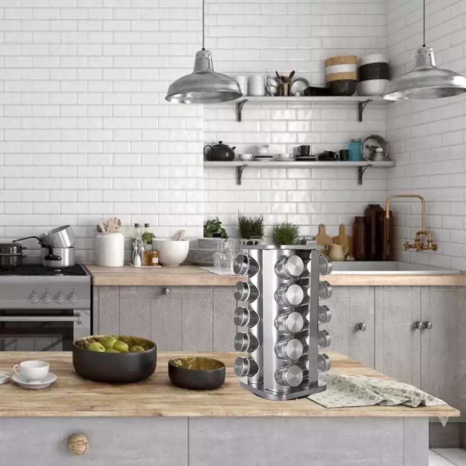Spice rack with own stand