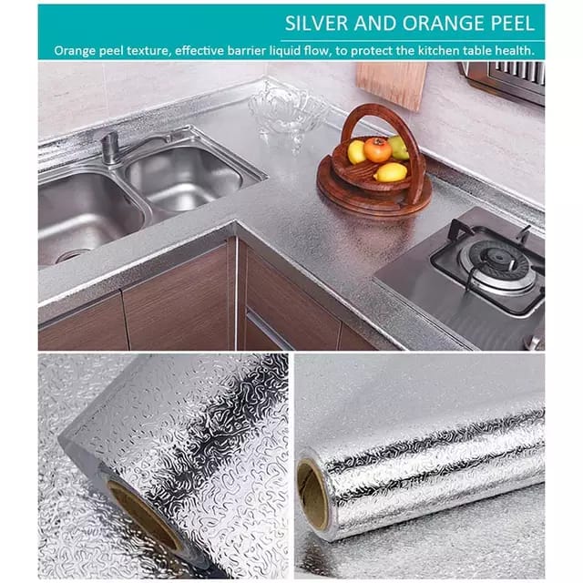 Adhesive oil/waterproof shelf liner