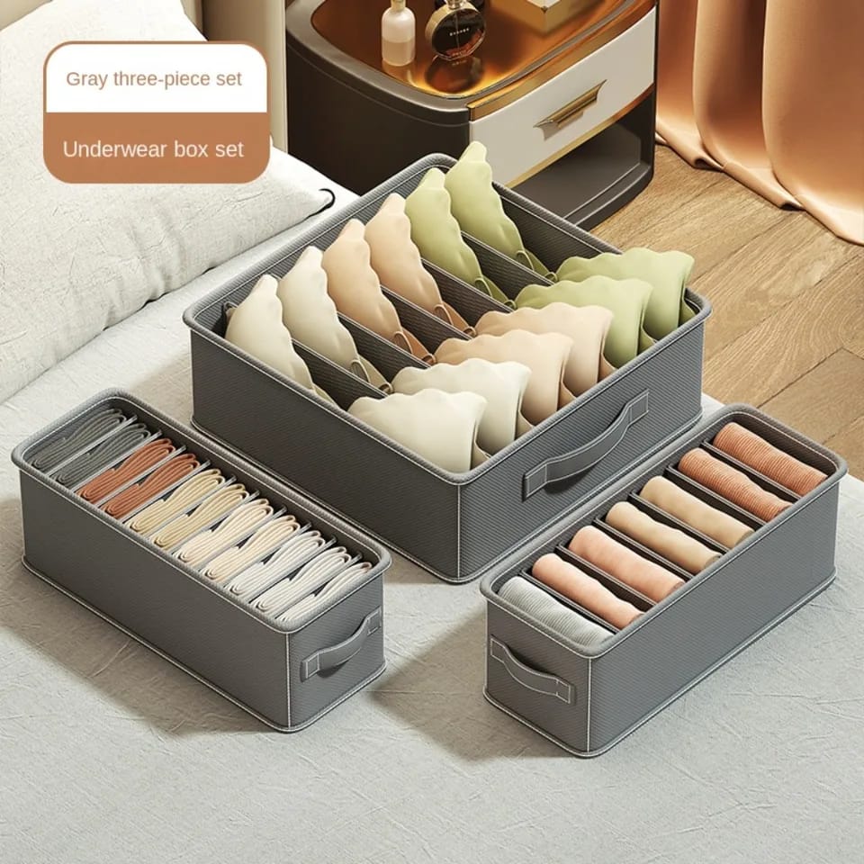 3pc set Wardrobe Storage Box