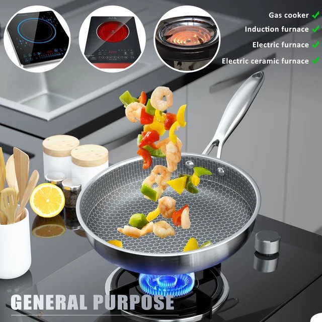 Stainless Steel Frying Pan