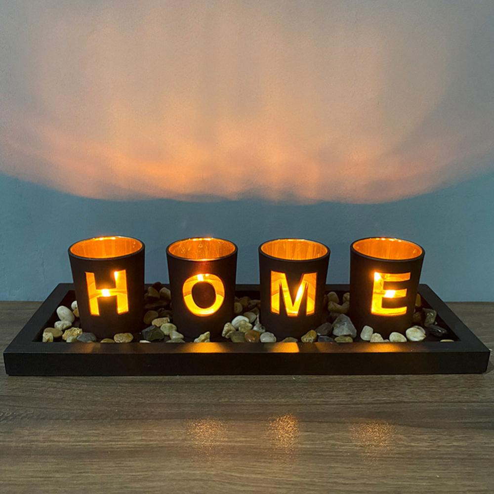 Branded candle holder set