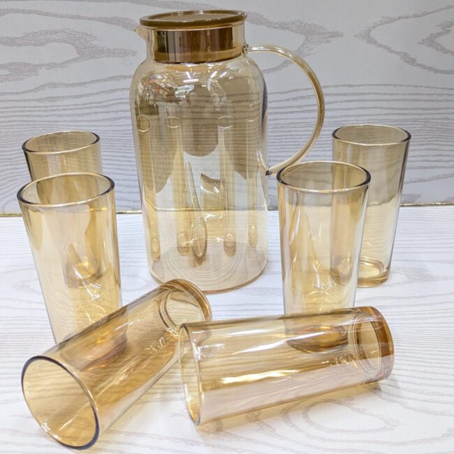 Glass juice/water set