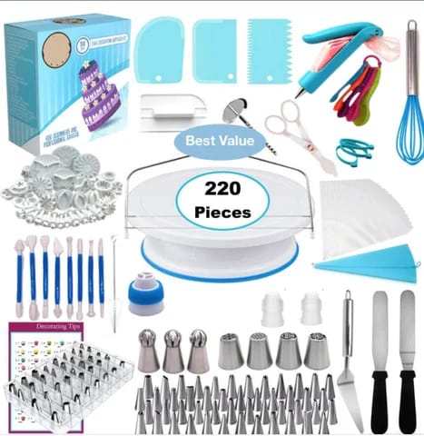 220pcs cake decorating set