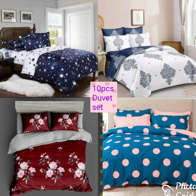 10pcs Cotton Duvet Set